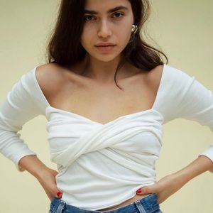 The Line By K – Stevie Top – White, Size Small